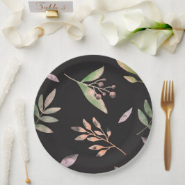 Prato De Papel Casamento floral/chá em papel