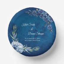 Casamento floral elegante azul de verão