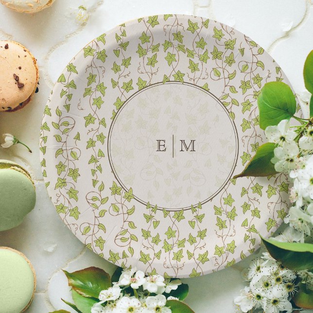 Prato De Papel Casamento Floral Elegante Vitoriano Real (Criador carregado)