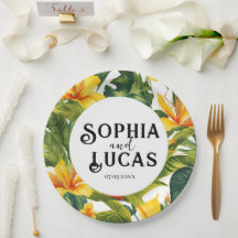 Casamento Floral Tropical Amarelo