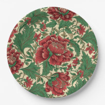 Casamento Floral Vintage Red e Green Victorian