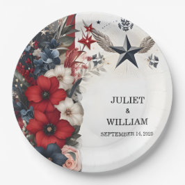 Prato De Papel Casamento Militar Tático da Guerra do Exército mar