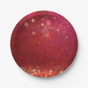 Prato De Papel Casamento Noites Árabes Marroquinas Vermelho e Dou