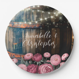 Prato De Papel Casamento Rustic Outdoor Whiskey Barrel Whiskey