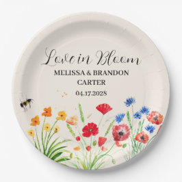 Prato De Papel Casamento Rustic Wildflower Garden Primavera Water