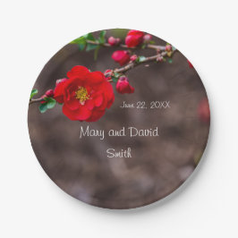 Prato De Papel Casamento Superior de Scarlet