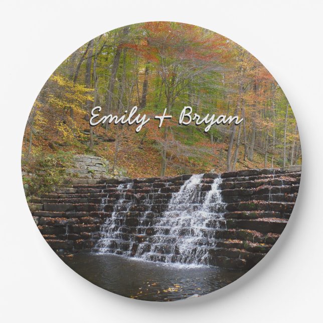 Prato De Papel Cascata em Laurel Hill State Park I (Frente)