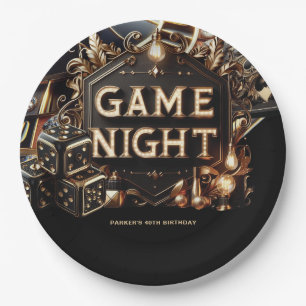 Prato De Papel Casino Game Night Custom