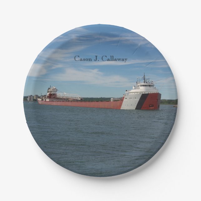 Prato De Papel Cason J. Placa de papel Callaway (Frente)