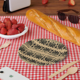 Prato De Papel Castanho árabe mediterrânico grego