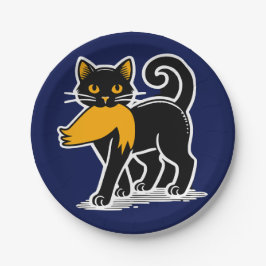 Prato De Papel Cat Ladies Kamala | Harris Walz 2024 Blue