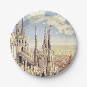Prato De Papel Catedral de Milão Duomo Natividade de Santa Maria