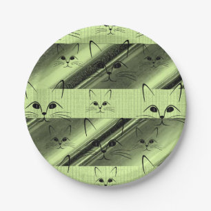 Prato De Papel Cats de placas de papel