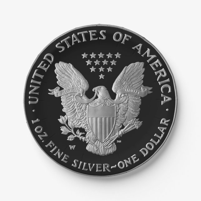 Prato De Papel Cauda do Dólar Liberty 2006 (Frente)