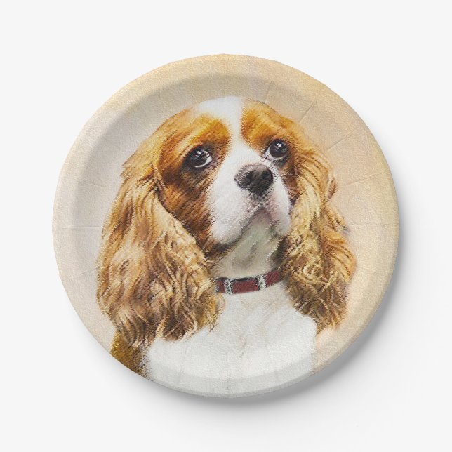 Prato De Papel Cavalier King Charles Spaniel Original (Frente)