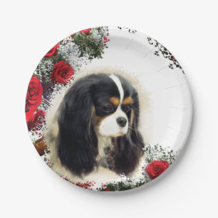 Prato De Papel Cavalier King Charles Spaniel - Triplo, Plate