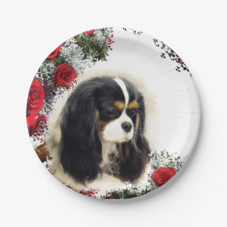 Prato De Papel Cavalier King Charles Spaniel - Triplo, Plate