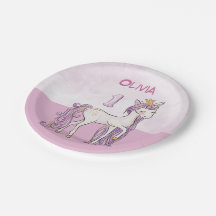 Cavalo Cor-de-Rosa primeiro aniversario de Nome Pe