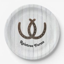 Prato De Papel Cavalo de Ferradura Personalizado