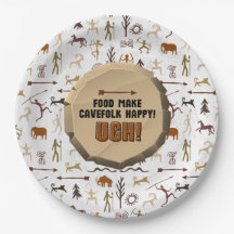 Caveman Chronicles Paper Plate