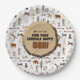 Prato De Papel Caveman Chronicles Paper Plate