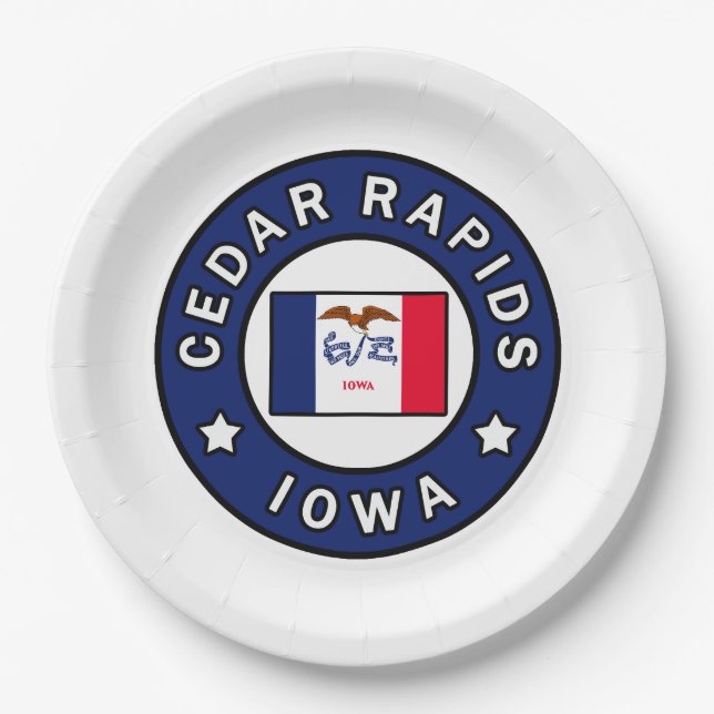 Prato De Papel Cedar Rapids Iowa (Frente)