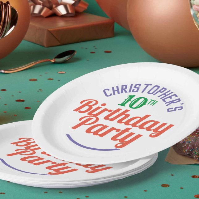 Prato De Papel Celebração das placas de papel de aniversário de 1 (Criador carregado)