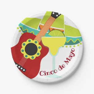 Prato De Papel Celebração de Cinco de Mayo