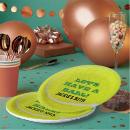Prato De Papel Celebração de tênis