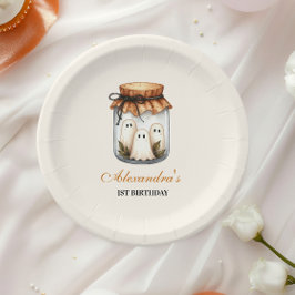 Prato De Papel Celebração Spooky Sweet ONE