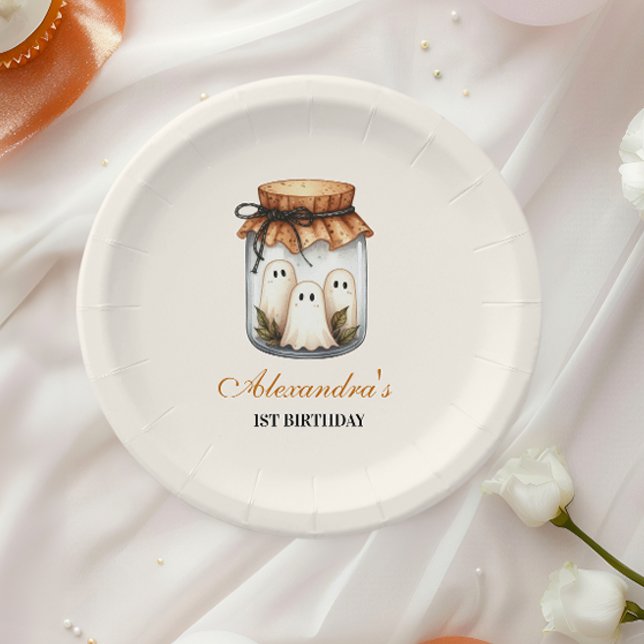 Prato De Papel Celebração Spooky Sweet ONE (Criador carregado)