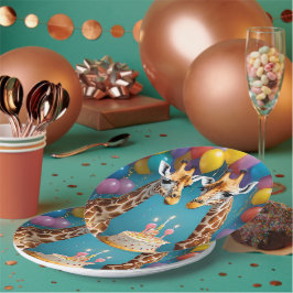 Prato De Papel **"Celebrações Altas: Bacia de Aniversário de Uma 