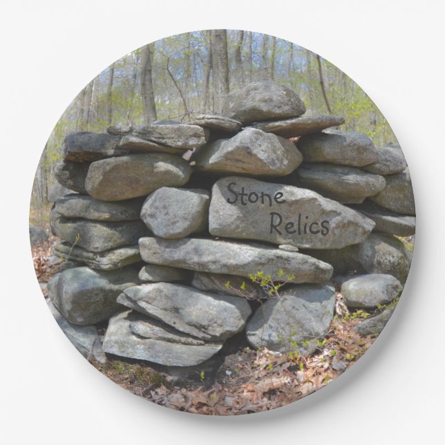 Prato De Papel Celebrando a Pedra Cerimonial (Frente)