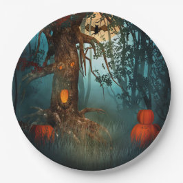 Prato De Papel Cena Assustadora do Halloween (3)