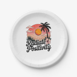 Prato De Papel Cena Positiva Sunny