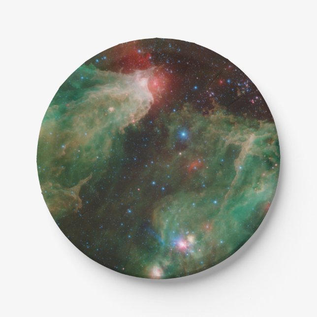 Prato De Papel Cepheus B e C Nebulosa Verde (Frente)