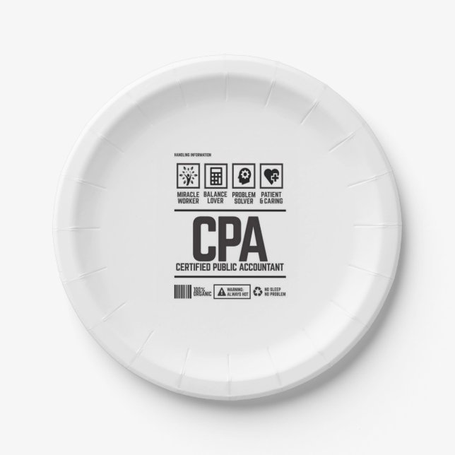 Prato De Papel certified public accountant-CPA (Frente)