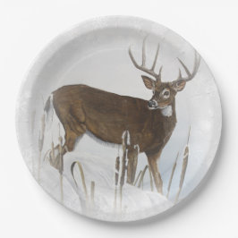 Prato De Papel Cervos de Whitetail