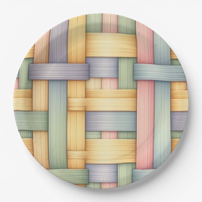 Prato De Papel Cesta de Páscoa (Frente)