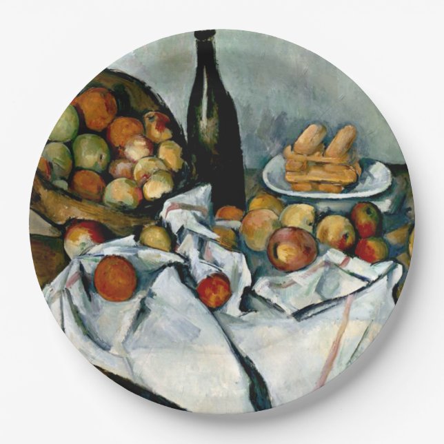 Prato De Papel Cezanne - Cesta de Maçãs (Frente)