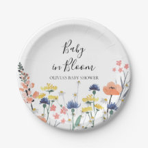 Chá de bebê Baby in Bloom com flores silvestres