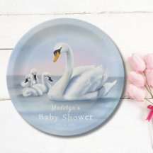 Chá de Bebê da Mamãe Cisne Com Bebês