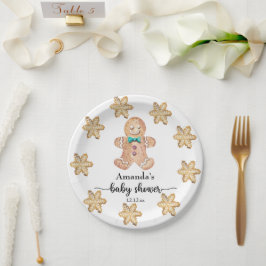 Prato De Papel Chá de bebê de biscoitos de Natal