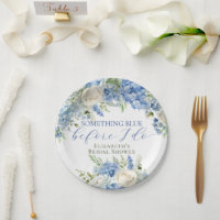Chá de Bebê de Noiva Elegante Hydrangea Azul
