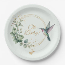 **Chá de Bebê do Beija-Flor com Eucalipto em Aquar