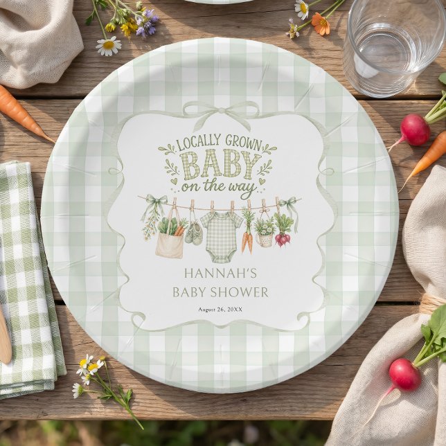 Prato De Papel Chá de Bebê Localmente Cultivado (Criador carregado)