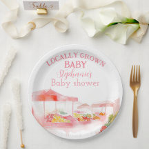 Chá de Bebê Menina Produtos Localmente Cultivados