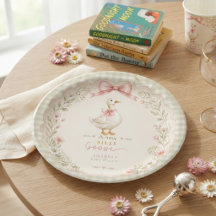 Chá de Bebê Rosa Coquette Silly Goose Vintage