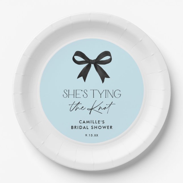 Prato De Papel Chá de casamento de Arco Casando (Frente)