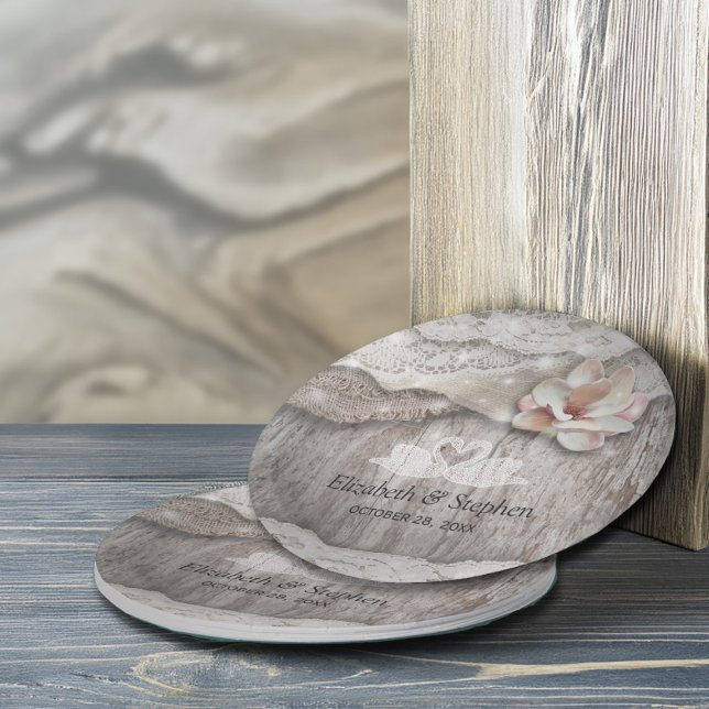 Prato De Papel Chá de casamento Rústico de Camarão Floral de Made (Criador carregado)